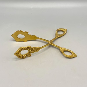 Small Portable Metal Serving Tong with Decorative Handle for Buffet Food Salad Sweets Bread Luxury Table Serving for Ramadan - Product Image 3