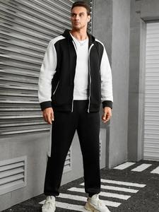 ชุดวอร์มสำหรับผู้ชายผ้าฝ้าย100% ดีไซน์ใหม่ล่าสุด2024ออกแบบได้ตามต้องการ - Product Image 3