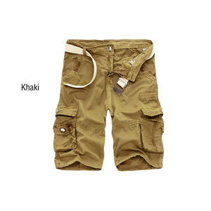 2025 nouveaux shorts Cargo pour hommes taille haute genou longueur Style décontracté en été-vente en gros toile Cargo Shorts 100% coton - Product Image 2