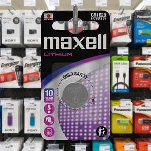 แบตเตอรี่ลิเธียม Cr1620 3V Cr1620 1การ์ดแบตเตอรี่หลัก3V ผลิตในญี่ปุ่น - Product Image 1