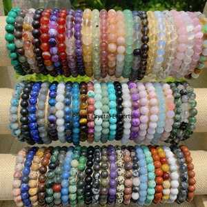 สร้อยข้อมือลูกปัดกลมโรบี้โซไซต์สำหรับหินคริสตัลหินอัญมณี - Product Image 6
