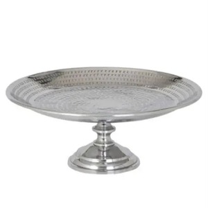 High Quality Nickel Plated Pedestal Base New Style Home <b>Decor</b> Metal Aluminium Flower Bowl Customized <b>Top</b> <b>Table</b> <b>Top</b> Bowl - Product Image 3