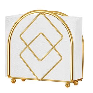 Porte-serviettes élégant en métal pour table à manger ou comptoir de cuisine Boîte à mouchoirs fonctionnelle organisée et facile d'accès - Product Image 6