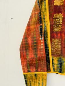 Chaqueta corta Kantha Reversible para mujer superventas, abrigo de invierno acolchado de retazos con tinte de corbata, acabado de seda de algodón transpirable para otoño - Product Image 3