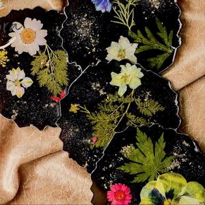 ที่รองแก้วเรซิ่นดีไซน์เรียบง่าย คุณภาพสูง ผิวเรียบเนียน สไตล์โบฮีเมียน เป็นมิตรกับสิ่งแวดล้อม ทำด้วยมือ สำหรับตกแต่งภายในที่เรียบง่ายและหรูหรา - Product Image 4