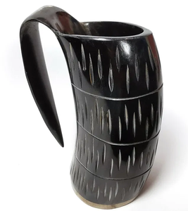 Taza Vikinga con Diseño de Ángel Amante de los Animales, Hecha a Mano, Ecológica, Decoración para el Hogar, Taza de Cerveza, Tamaño Personalizable, Fabricante Indio, Bajo Costo - Product Image 1