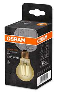 โคมไฟคริสตัล LED มาตรฐาน1906แบบวินเทจ410Lm 4W 2400K (OSRAM 4058075293090) - Product Image 2