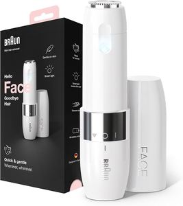 Braun Face Mini FS1000 - Afeitadora Eléctrica Facial para Mujer, Blanca - Product Image 1
