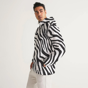 Chaquetas cortavientos para deportes al aire libre para hombre con logotipo personalizado OEM Chaqueta de tela estampada de talla grande Nueva condición larga - Product Image 3