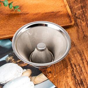 W loại phin cà phê Lọc lưu trữ cho cà phê lọc cà phê Máy lọc thép không gỉ lọc cà phê - Product Image 4