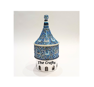 Plato de frotamiento de alimentos de acero y aluminio con Meena Work Plato de servicio de calentador de alimentos de la más alta calidad para uso en bodas - Product Image 1