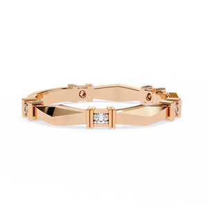 Bague de luxe en diamant rond brillant cultivé en laboratoire certifié IGI VVS VS D E 14K Rose jaune or blanc bijoux de mariée cadeau - Product Image 1