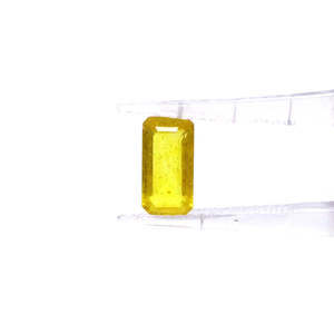 Zafiro Amarillo Natural de Bangkok, Corte Octogonal, 2.34 Quilates, con Efectos Ópticos Especiales Calibrados - Product Image 2