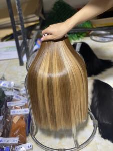 Vente en gros faisceaux de cheveux raides en os couleur piano brun faisceaux de cheveux bruts vietnamiens extensions de cheveux humains - Product Image 5