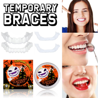 TONFLY Prothèses dentaires esthétiques en silicone à clipser pour un sourire parfait – Couvre-dents supérieurs pour un sourire éclatant