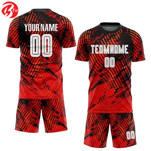 Uniforme de fútbol de manga corta para adultos Equipo deportivo Camiseta de fútbol Camisetas y tops de corte automatizado para ropa de fútbol - Product Image 1