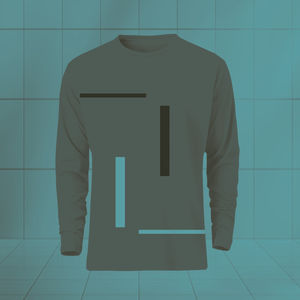 Camiseta de manga larga para hombre con logotipo personalizado, camisetas de calle de gran tamaño con hombros caídos y cuello redondo de 180GSM de algodón pesado para hombre - Product Image 5