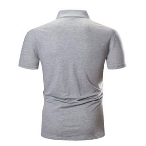 T-shirt polo unisexe personnalisable pour homme Tissu tricoté de haute qualité 220gsm Motif solide Col dur Court Anti-rétrécissement Tendance - Product Image 2