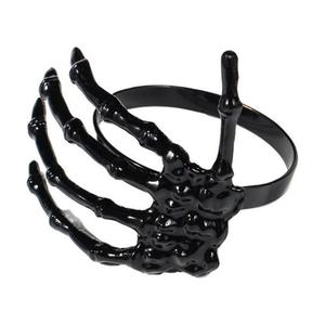 Servilleteros de metal de forma redonda negra con acabado mate a precios de venta directos de fábrica Hoteles 2x2x1,5 pulgadas para Decoración de mesa - Product Image 5