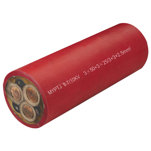 Cavo Elettrico ad Alta Tensione MYPTJ 6/10kV per Miniere di Carbone, 3*50+3*25/3+3*2.5, Cavo di Alimentazione Flessibile in Rame con Isolamento in PVC - Product Image 2