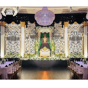 Fusion Wedding Stage Gate <b>Frame</b> <b>Backdrop</b> Luxury Canadian Wedding Stage <b>Frame</b> Ravishing Reception Night Stage Gate <b>Frame</b> - Product Image 1