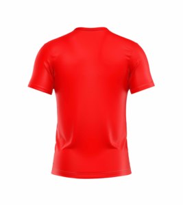 เสื้อยืดคอกลมแขนสั้นสำหรับผู้ชายผ้าย้อมสี350gsm โอเวอร์ไซส์สีแดงสินค้ามาใหม่ฤดูใบไม้ผลิ - Product Image 2