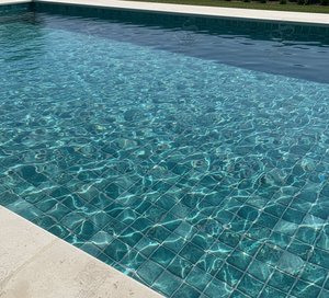 Carreaux de mosaïque en céramique de porcelaine verte de style balinais vintage, carrés, 48x48, pour les murs de piscine, le sol, la salle de bain, l'aménagement paysager de la cour - Product Image 6