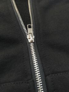 Sweat à capuche surdimensionné avec logo personnalisé en strass, transfert de strass, fermeture éclair intégrale, logo en strass, 550 gsm - Product Image 5