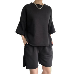 Conjunto Deportivo Informal Unisex de Invierno para Gimnasio, Sudadera con Capucha de Manga Larga con Estampado Sólido, Pantalones Deportivos de Felpa, 100% Algodón Transpirable - Product Image 5