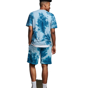 เสื้อยืดลายกราฟิกสองชิ้นผ้าฝ้ายระบายอากาศชุดสั้นสำหรับผู้ชายชุดลำลองสำหรับฤดูร้อน - Product Image 3