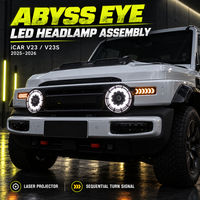 Ensemble de phares iCAR V23 Abyss Eye (projecteur laser + clignotant séquentiel, paire)