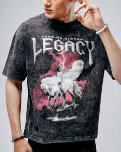 Super soft and ultra comfortable <b>oversized</b> t-<b>shirt</b> with round neck & drop shoulders featuring a screen print graphics - Product Image 5