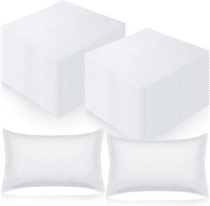 100 pièces taies d'oreiller jetables, taies d'oreiller jetables non tissées pour la literie fournitures portables - Product Image 1