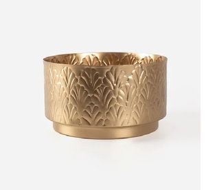 Fabricante y exportador, nuevo diseño, proveedor de macetas hechas a mano, diseño de hojas, macetas de Metal rústicas hechas a mano, decorativas para el hogar - Product Image 5