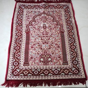 Sac de tapis de prière de voyage confortable de luxe tissu en Polyester doux pliable antidérapant imprimé tapis de prière musulman islamique tissé - Product Image 2