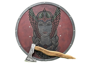 Bouclier de designer d'armure Viking médiévale de style vintage entièrement fonctionnel Bouclier de qualité supérieure pour bouclier de combat pour la décoration intérieure - Product Image 6