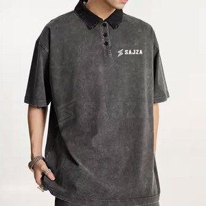 Camisetas Polo lavado ácido último diseño Camisetas Polo lavado ácido superventas Camisetas Polo ligeras - Product Image 2