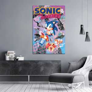 Affiche moderne pour Sonic the Hedgehog, design Break Through Rocks, pour décoration murale - Product Image 3