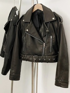 Vestes en cuir véritable personnalisées, style tendance, fermeture éclair, veste en cuir véritable, vente en gros, vestes pour femmes - Product Image 6