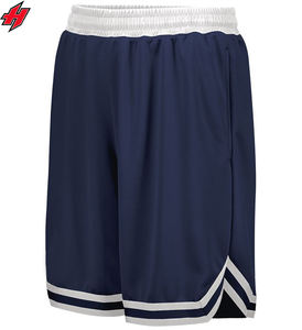 Pantalones cortos deportivos en blanco de secado rápido para hombre de alta calidad, pantalones cortos de baloncesto de malla de sublimación personalizados con bolsillos - Product Image 5