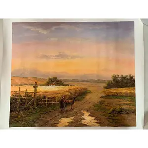 Pinturas al Óleo 100% Pintadas a Mano de 20x24 Pulgadas, Arte Clásico de Paisajes Campestres, Arte de Pared para Decoración del Hogar, Base de Papel Impreso - Product Image 2