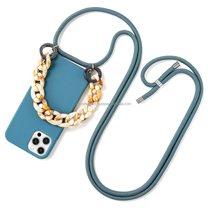 Cadena con asa de monedero de resina con correas para teléfono móvil Accesorios con asa para bolso de acrílico - Product Image 4