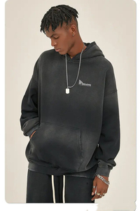 ชุดเสื้อผ้าของผู้ชายผ้าฝ้าย100% ระบายอากาศได้ดีมีซิปมีฮู้ดสำหรับฤดูหนาว - Product Image 2