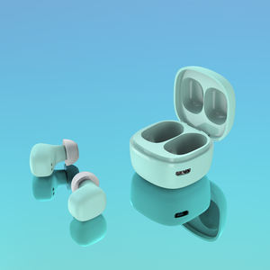 HOME Digitalome EP-103 Green Waterproof In-Ear Wireless Earbuds with Microphone for Bluetooth <b>Headphones</b> for Gaming & Travel - Product Image 5