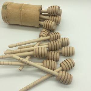 Cuchara de miel de madera de 15 cm con mango largo No tóxico y duradero Ecológico para mezclar y suministros para fiestas - Product Image 2