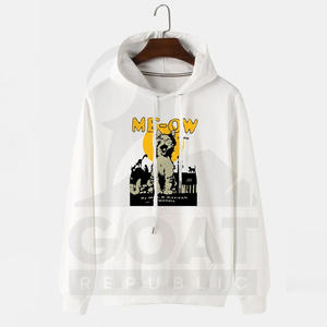 Pull-over d'hiver en coton 100% de haute qualité, épais, en polaire, lourd, surdimensionné, avec logo imprimé personnalisé, graphique, pour hommes - Product Image 5