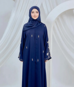 Elegante Abaya Estadounidense con Hermosas Cuentas Bordadas a Mano, Diseñada Especialmente para Eid y Bodas 2026 - Product Image 3