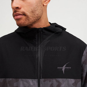 Veste coupe-vent légère en toile avec col montant et capuche, coupe-vent tendance personnalisable avec logo sur mesure, hiver - Product Image 5