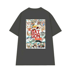 เสื้อยืดผู้ชายผ้าฝ้าย100% ใส่ได้ทั้งชายและหญิงเสื้อยืดผู้ชายลายกราฟิกสัตว์เรียบง่ายทันสมัยโลโก้ด้านหน้าแบบดิจิตอล - Product Image 1