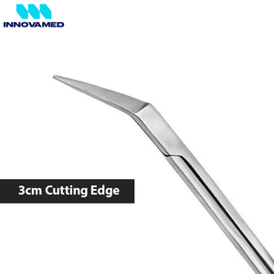 Ciseaux de podologie pour ongles d'orteil à manche extra long Ciseaux de podologie en acier inoxydable à lames incurvées dentelées de précision Ciseaux de podologie - Product Image 3